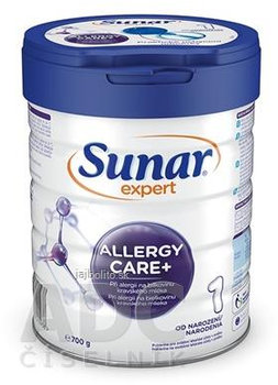 Sunar Expert ALLERGY CARE+ 1, dojčenská výživa (od narodenia), 700 g