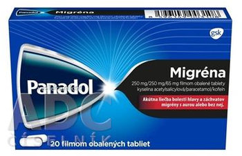 Panadol Migréna 250mg/65 mg 20 tabliet