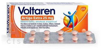 Voltaren Actigo Extra 25 mg, 20 tabliet